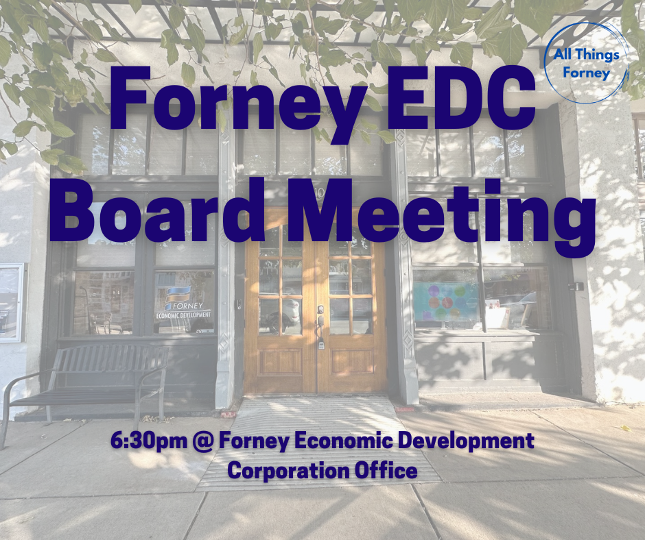 Forney EDC Board Meeting 8/10/2023